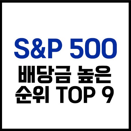 S&P500배당금순위