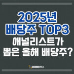 2025년 애널리스트가 뽑은 배당주